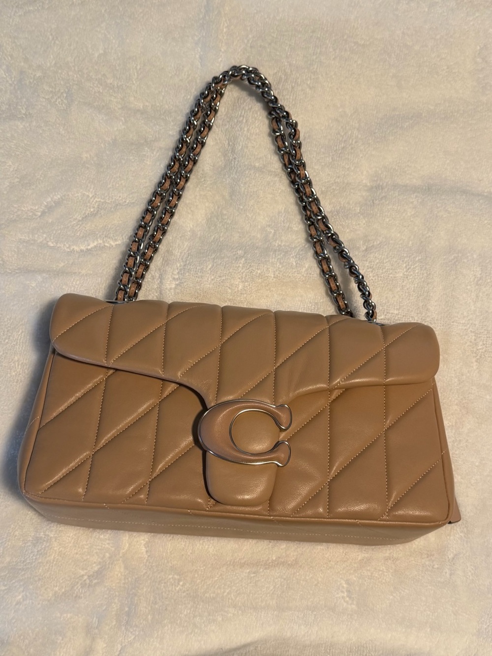 Buff / Beige Coach Tabby 26 handbag